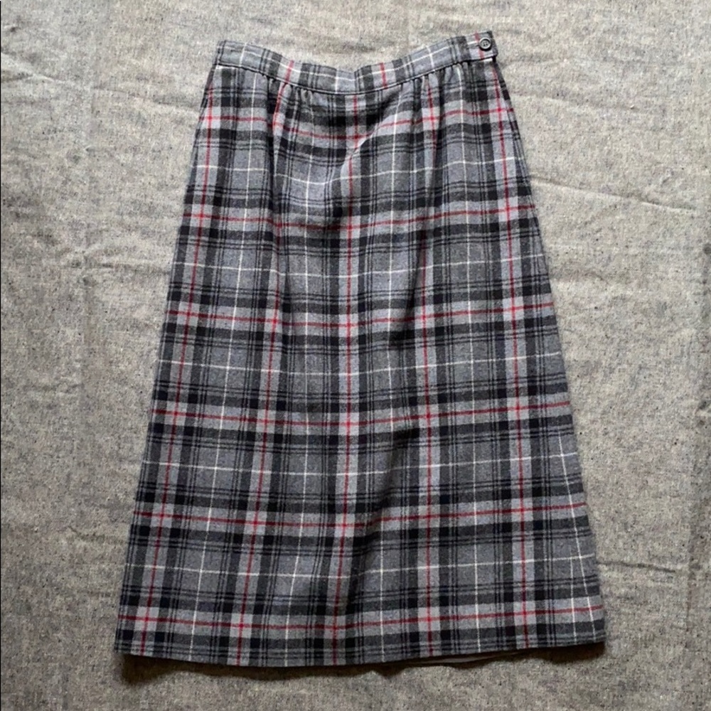 Vintage Pendleton plaid skirt